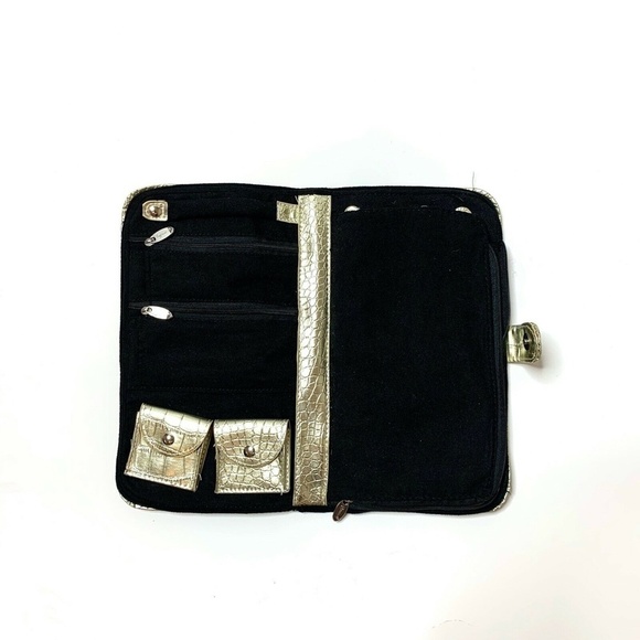 Gold Reptile Jewelry Tote Case Bling It On - Picture 4 of 8